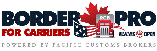 Border Pro For Carriers - Powered by Pacific Customs Brokers